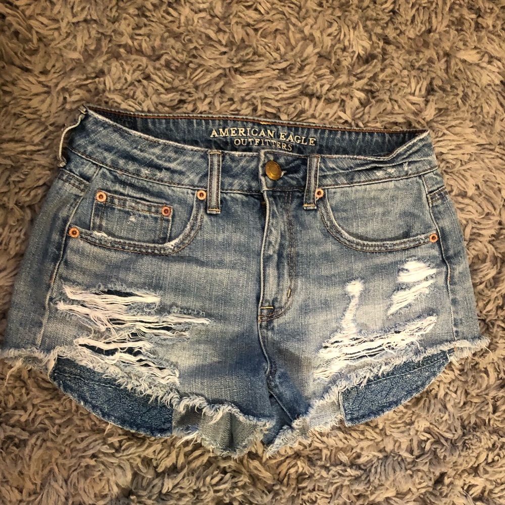 Denim shorts